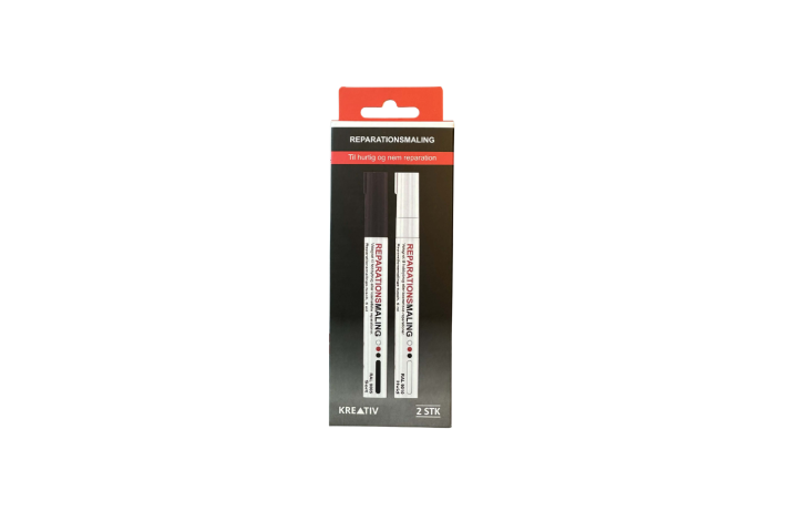 Reparationspen hvid og sort 2 stk