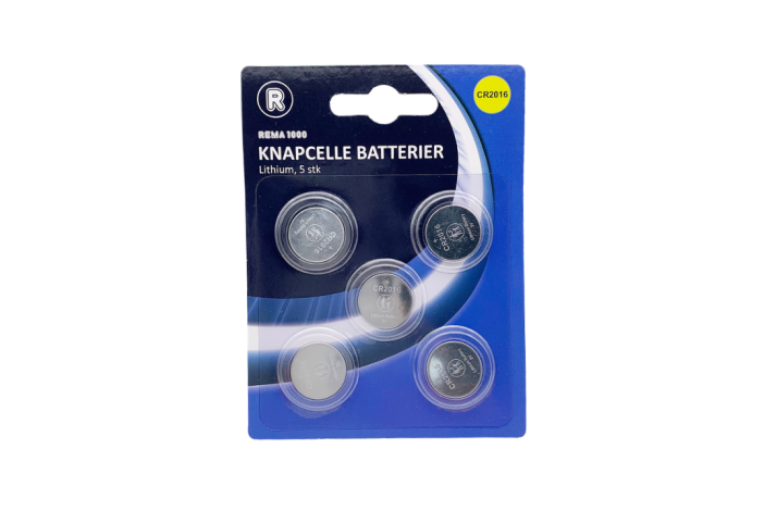 Knapcelle batteri CR2016