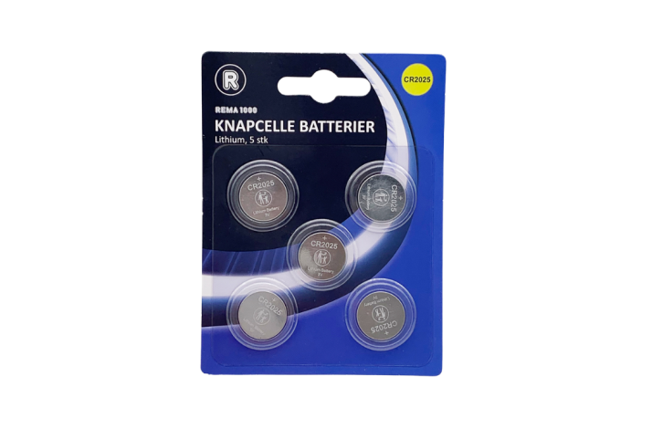 Knapcelle batteri CR2025