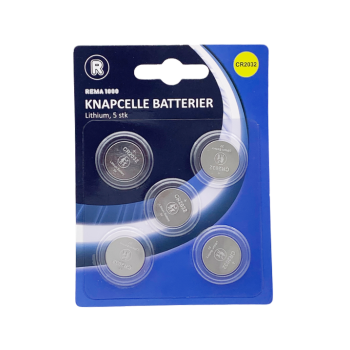 Knapcelle batteri CR2032