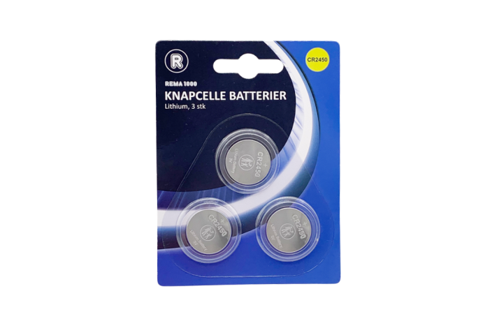 Knapcelle batteri CR2450